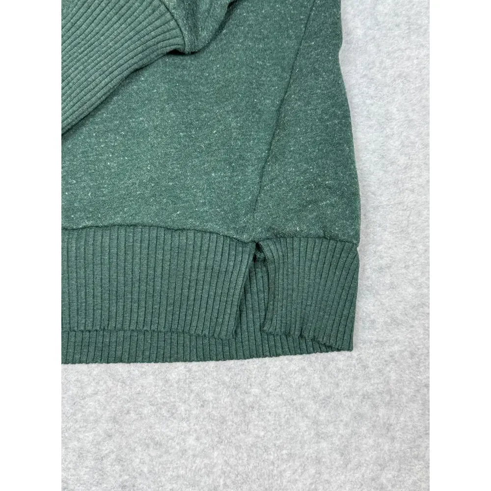 Alo Womens Green Turtleneck Pullover Sweatshirt